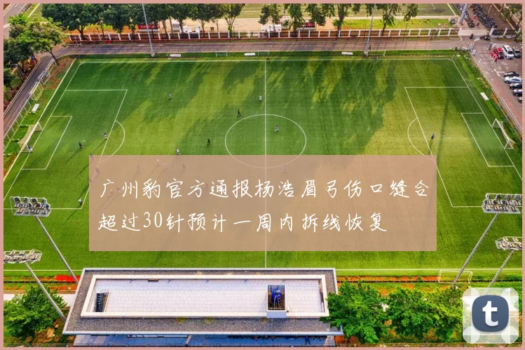 广州豹官方通报杨浩眉弓伤口缝合超过30针预计一周内拆线恢复